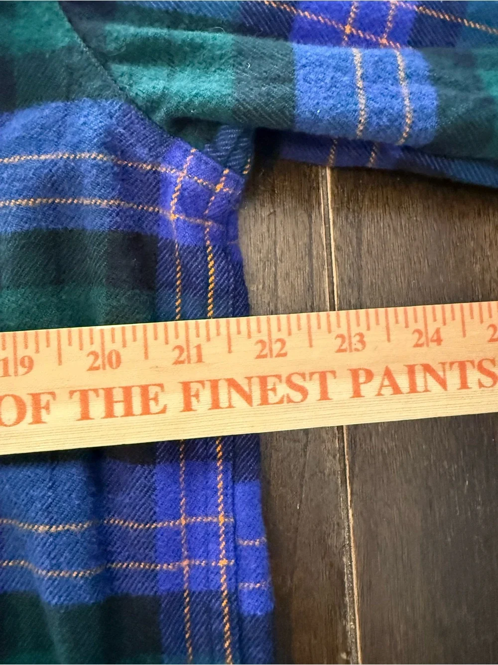 The North Face Flannel Shirt Mens M Blue Green Plaid Heavyweight Button Up